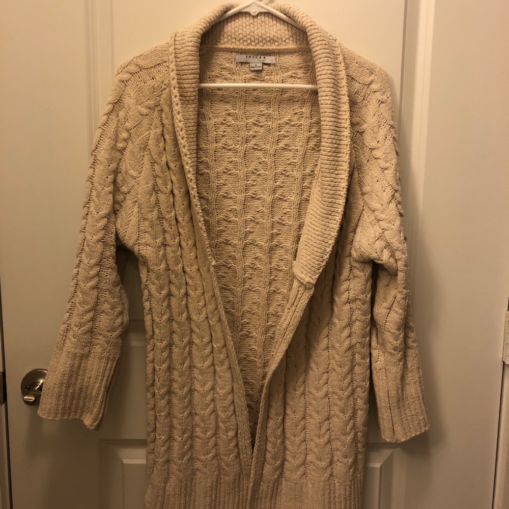 Velvety Soft Knit Cream Cardigan